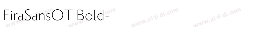 FiraSansOT Bold字体转换